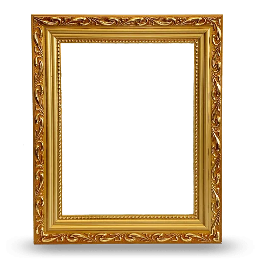 Gold Frame Only - Letter Size