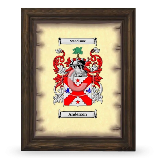 Coat of Arms Framed - Brown