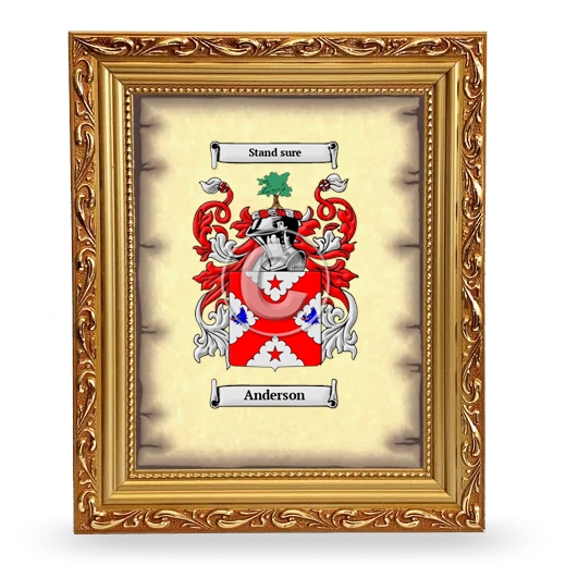 Coat of Arms Framed - Gold