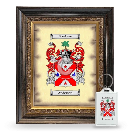 Framed Coat of Arms and Keychain - Heirloom