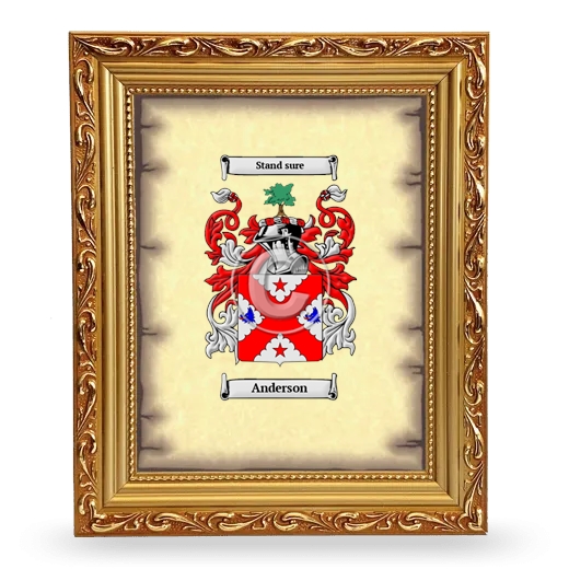 Coat of Arms Framed - Gold