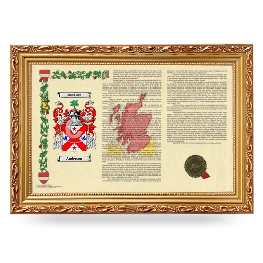 Armorial Landscape Framed - Gold